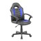 Techni Office Solutions 35.25" Black and Blue Techni Mobili Kid's Gaming and Student Racer Chair with Wheels